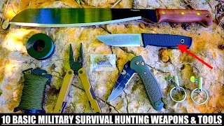 Learn These 10 DIY Military Survival Hunting Weapons and Tools!