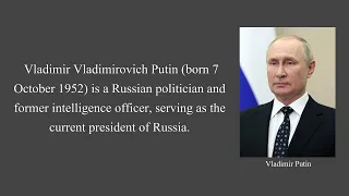 Vladimir Putin | Wikipedia Article