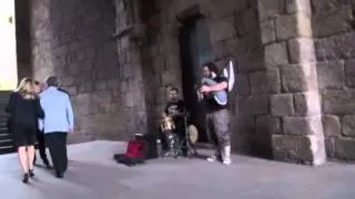 Bagpipes in Santiago