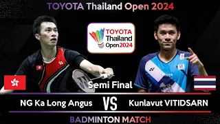 🔴LIVE SCORE | NG Ka Long Angus (HKG) vs Kunlavut VITIDSARN (THA) | Thailand Open 2024 Badminton