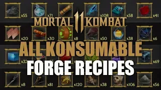 Mortal Kombat 11 - All Konsumable Forge Recipes