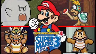 SUPER MARIO ADVANCE 4 - All E-Reader Level Bosses