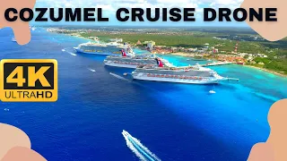 Cozumel Mexico 4K Drone Cruise Ship | Travel Droner