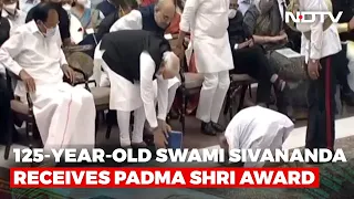 Watch: Yoga Guru, 125, Bows To PM, President Before Receiving Padma Shri