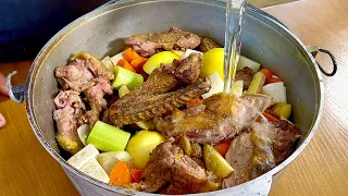 Cook this DUCK in KAZAN and it will be JUICY AND GENTLE ENG SUB "My Opinion" # duck # kazan # food