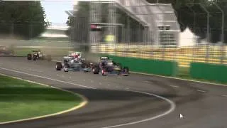 Quick Race in Melbourne Park with Jenson Button F1 2013