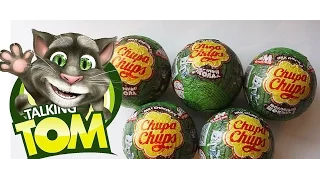 Говорящий кот Том  шары Чупа Чупс / Choco Balls Chupa Chups Tom Cat and Friends Surprise eggs toys