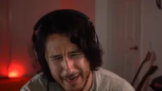 Markiplier's reaction to GiGi's song zommed on his webcam