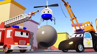 Авто Патруль -  Исчезновение крана - Автомобильный Город  🚓 🚒 детский мультфильм