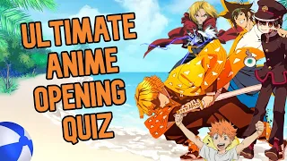 Guess The Anime Opening Quiz | 30+ Openings (Easy - Hell)