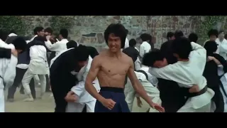 Bruce Lee and John Saxon defeats Han' s Karateka's /Enter The Dragon (1973)