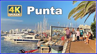 【4K】WALK summer in Punta del Este URUGUAY vlog 4K video 2022