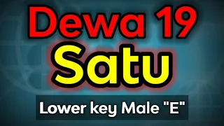 satu - dewa 19 (karaoke lower key)