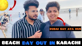 BEACH DAY OUT IN KARACHI | ROAD SHOW | HAMZA SHEIKH