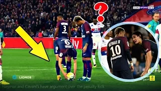 Neymar JR & Cavani Fight for Penalty & Free Kick ● PSG vs Lyon 2-0 HD