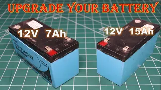 How To Upgrade Battery 12V 7Ah to 12V 15Ah | How To Make Lithium Battery Pack