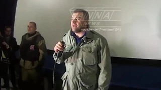 31.10.2014 ДНР. Донецк. Михаил Пореченков комментирует истерию вокруг его поездки в аэропорт.