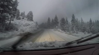 Snowy Drive Highway 38 Down and Back from Big Bear Lake, CA January 12, 2017 Part 3