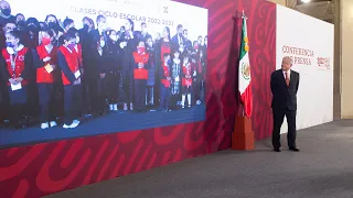 Inicio del ciclo escolar 2022-2023. Conferencia presidente AMLO