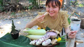 How to Cooking Yummy Corn dessert, Easy recipe cooking Corn Pudding.