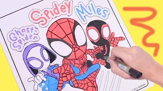 Spidey and his Amazing Friends  Spin & Ghost Spider Coloring Activity Book