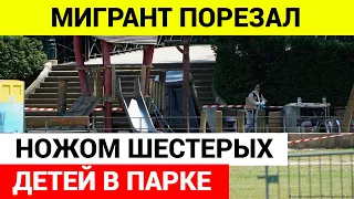 Мигрант ранил ножом шестерых детей, гуляющих в парке