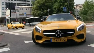 Solarbeam Yellow Mercedes AMG GT | Accelerations + Detailshots | AMAZING SOUND!