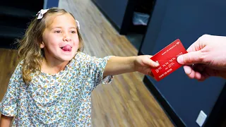 Giving A Child Full Access To Her Dad's Credit Card!