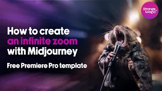 How to create an infinite zoom video with Midjourney (Free Premiere Pro Template)