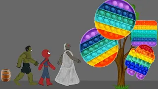 Spider man vs Miles Morales, Hulk Funny Animations - DRAWING CARTOONS 2