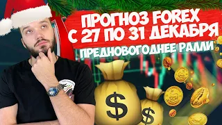 ПРОГНОЗ FOREX С 27 ПО 31 ДЕКАБРЯ | ПРЕДНОВОГОДНЕЕ РАЛЛИ | #EURUSD #XAUUSD #BTCUSD