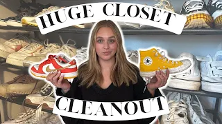 Time For A MASSIVE Closet Cleanout - Getting Rid Of *HALF* of My Shoes!