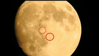 Two Strange Objects Captured On Camera Near Moon