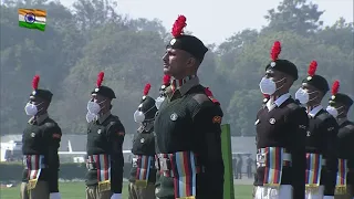PM Narendra Modi inspects the Guard of Honour at NCC Rally 2022