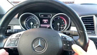 Mercedes ML 2015 W166 service reset