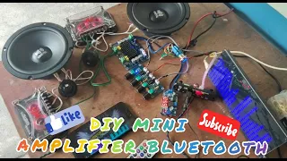 DIY MINI AMPLIFIER BLUETOOTH, CLASS D TPA3116D2 2*120W, XHA901 TONE BOARD, EP1