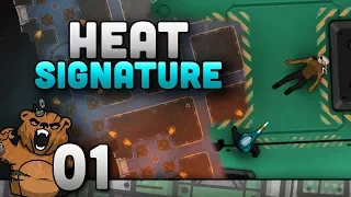 Jogo frenético invadindo espaçonaves! | Heat Signature #01 - Gameplay Português PT-BR