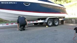 Repositioning a 25' Boat on its trailer while in the driveway