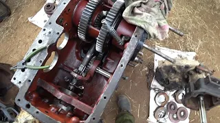 сборка моста и КПП трактора Т 30/assembly of the bridge and gearbox of the tractor T 30