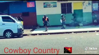 robbery and shootout in Kimbe town #png