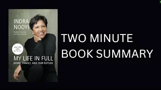 My Life in Full by Indra Nooyi Book Summary