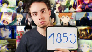 J'ai visionné 1850 openings d'animes et j'ai fait mon choix