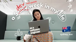 🇦🇺 a WEEK in my life as a software engineer | google lunch, ruel concert, super secret surprise cake