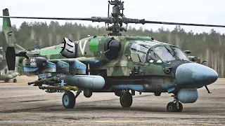 🔴 Combat Footage of Russian Ka-52 Attack Helicopters in Ukraine War