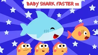 FASTER Version of Baby Shark | Faster and Faster! | Baby shark FASTER | Animal Songs | Boo and Lily