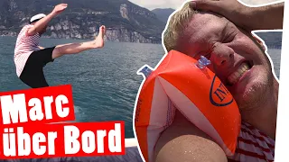 Bestrafung: Mann über Bord – Marc alleine im Gardasee || „Das schaffst du nie!“