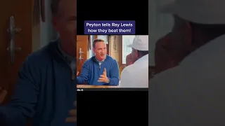 Peyton Manning tells Ray Lewis how he beat him!!