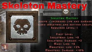 D2R Skills & Abilities - Skeleton Mastery (Necromancer Summoning)