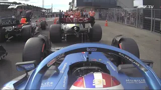 Esteban Ocon's reaction to getting P5 in Hungary qualifying | 2022 Hungarian Grand Prix