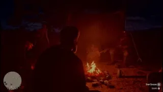 Red Dead Redemption 2 - Camp Party - Arthur Singing & Dancing